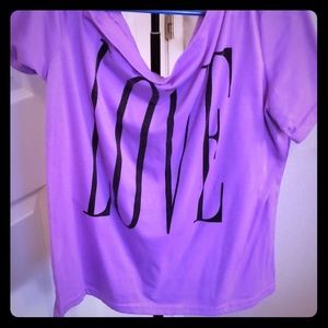 LOVE off shoulder shirt